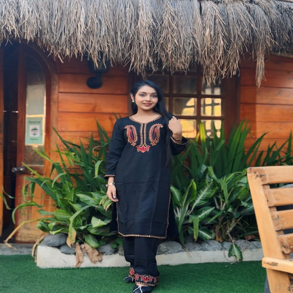 কলকা ডিজাইনের co-ords set কালেকশন, সম্পূর্ণ রেডি করা টু পিস।KA[3]