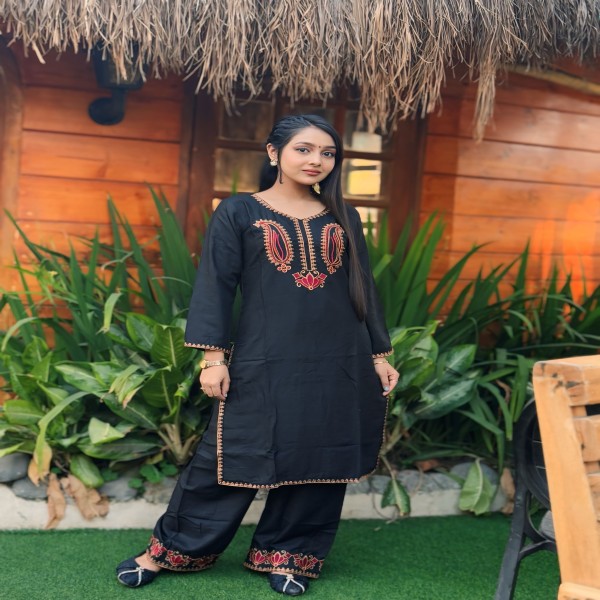 কলকা ডিজাইনের co-ords set কালেকশন, সম্পূর্ণ রেডি করা টু পিস।KA[3]