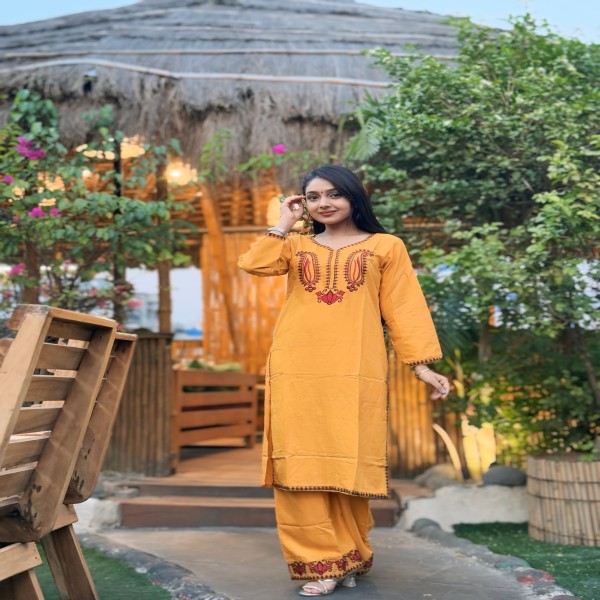 কলকা ডিজাইনের co-ords set কালেকশন, সম্পূর্ণ রেডি করা টু পিস।KA[1]