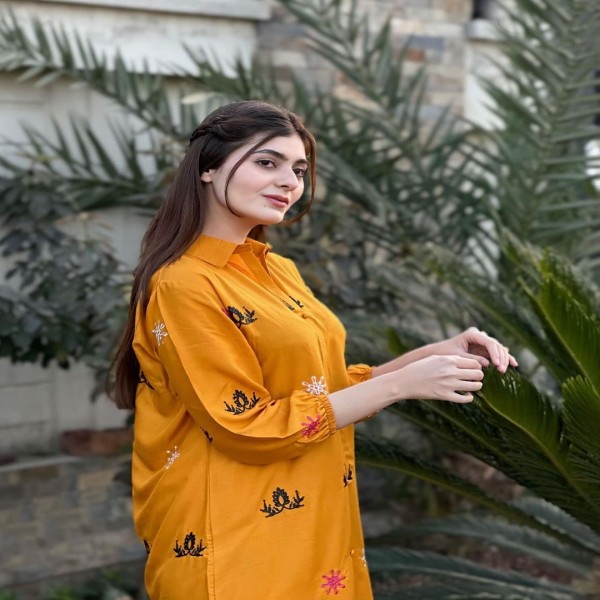 পাকিস্তানি ডিজাইনের সম্পূর্ণ নতুন এবং ইউনিক শার্ট কলার এমব্রয়ডারি কাজ করা Co-ords set কালেকশন [SC3]