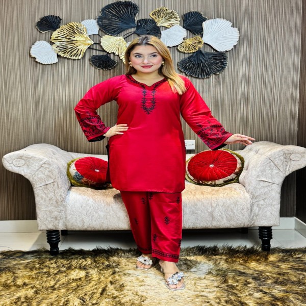 পাকিস্তানি ইন্সপায়ার্ড co-ords সেট কালেকশন।PE RED