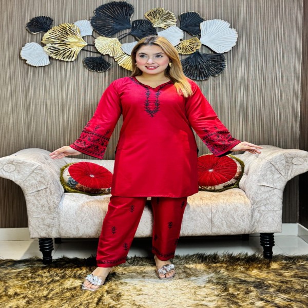 পাকিস্তানি ইন্সপায়ার্ড co-ords সেট কালেকশন।PE RED