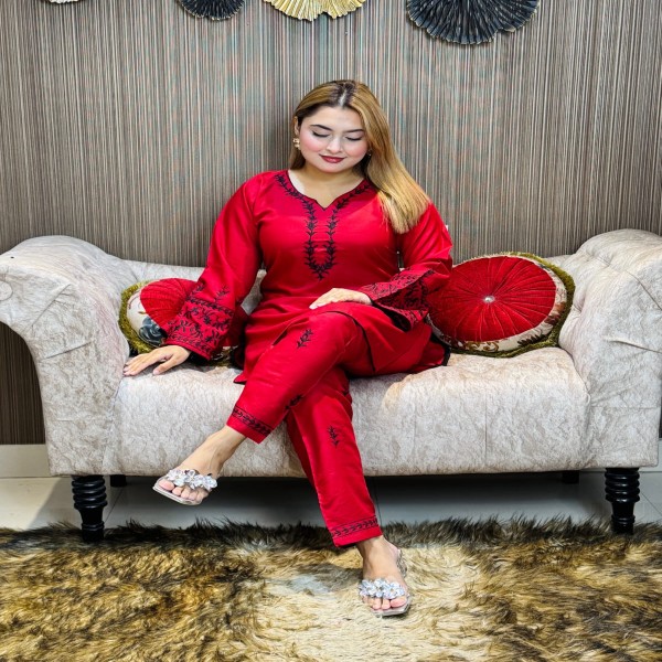 পাকিস্তানি ইন্সপায়ার্ড co-ords সেট কালেকশন।PE RED
