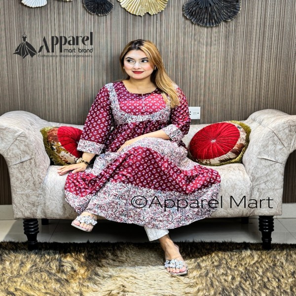আনারকলি গ্রাউন কালেকশন  anerkoli maroon 2