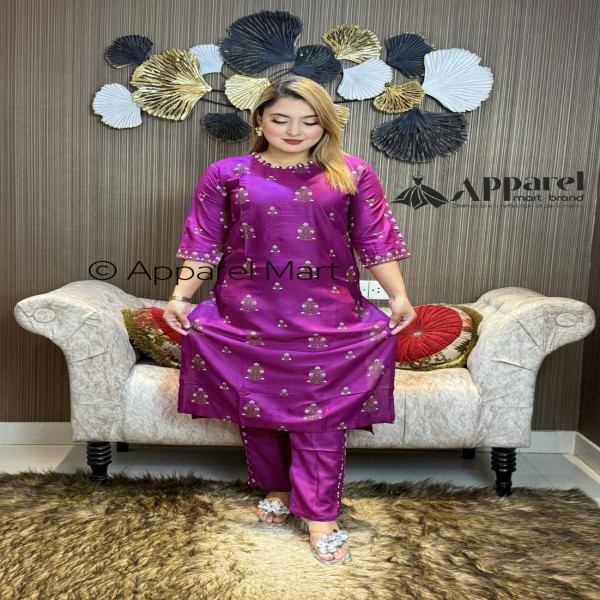নিউ স্টাইলের প্রিন্টের টু-পিস কালেকশন kameez 2pcs perpel