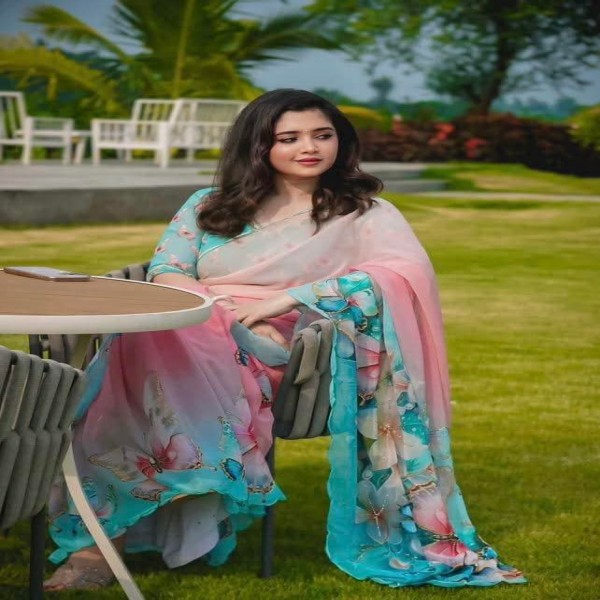 ডিজিটাল প্রিন্টের শাড়ি,,১০০%কালার গ্যারান্টি ও পন্য চেক করে নেওয়া সুযোগ আছে  PS102